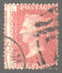 Great Britain Scott 33 Used Plate 170 - GL (1) - Click Image to Close